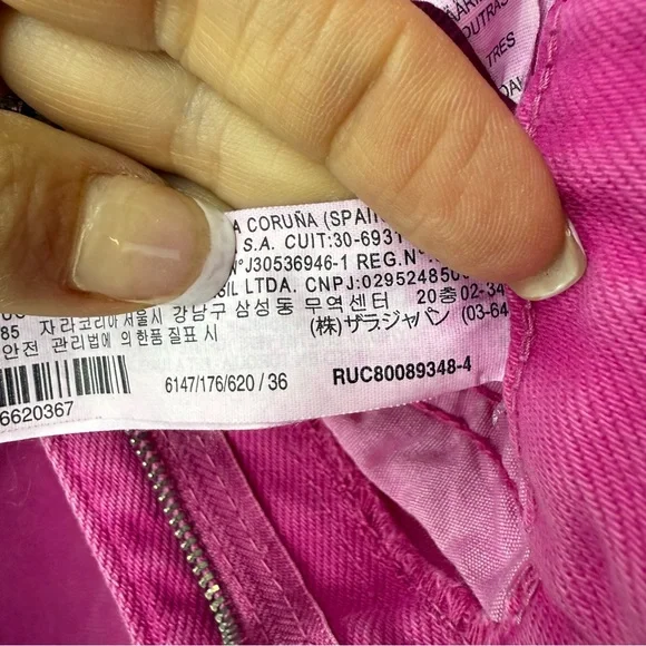 Zara Fuchsia Pink Jeans Size 4. EUC - Picture 12 of 14